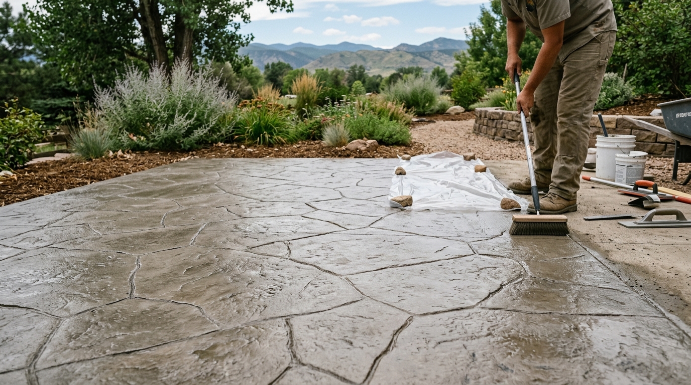 How to Tell When Your Stamped Concrete Needs a Reseal — Above and Below Concrete