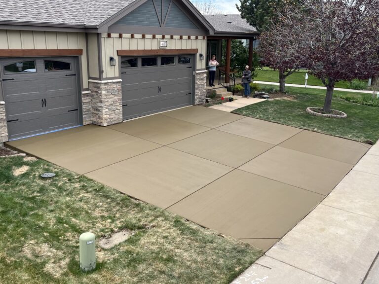 Residential Concrete Heated Driveway in Fort Collins, Colorado - Above & Below Concrete & Construction1